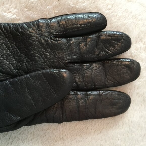 Dark Brown leather gloves sz 6 3/4 - Picture 5 of 8